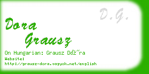 dora grausz business card